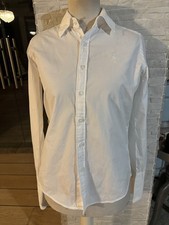 Ralph Lauren Sport Bluse Hemd, Damen, Größe M, Weiß Baumwolle