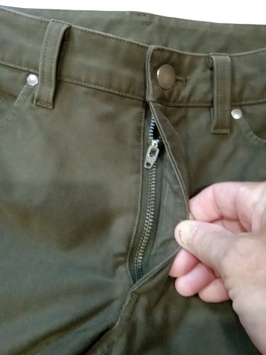Pantalon Lululemon homme 30x31 vert armée ABC Ultitech coupe slim 5 poches stretch - Photo 5/8