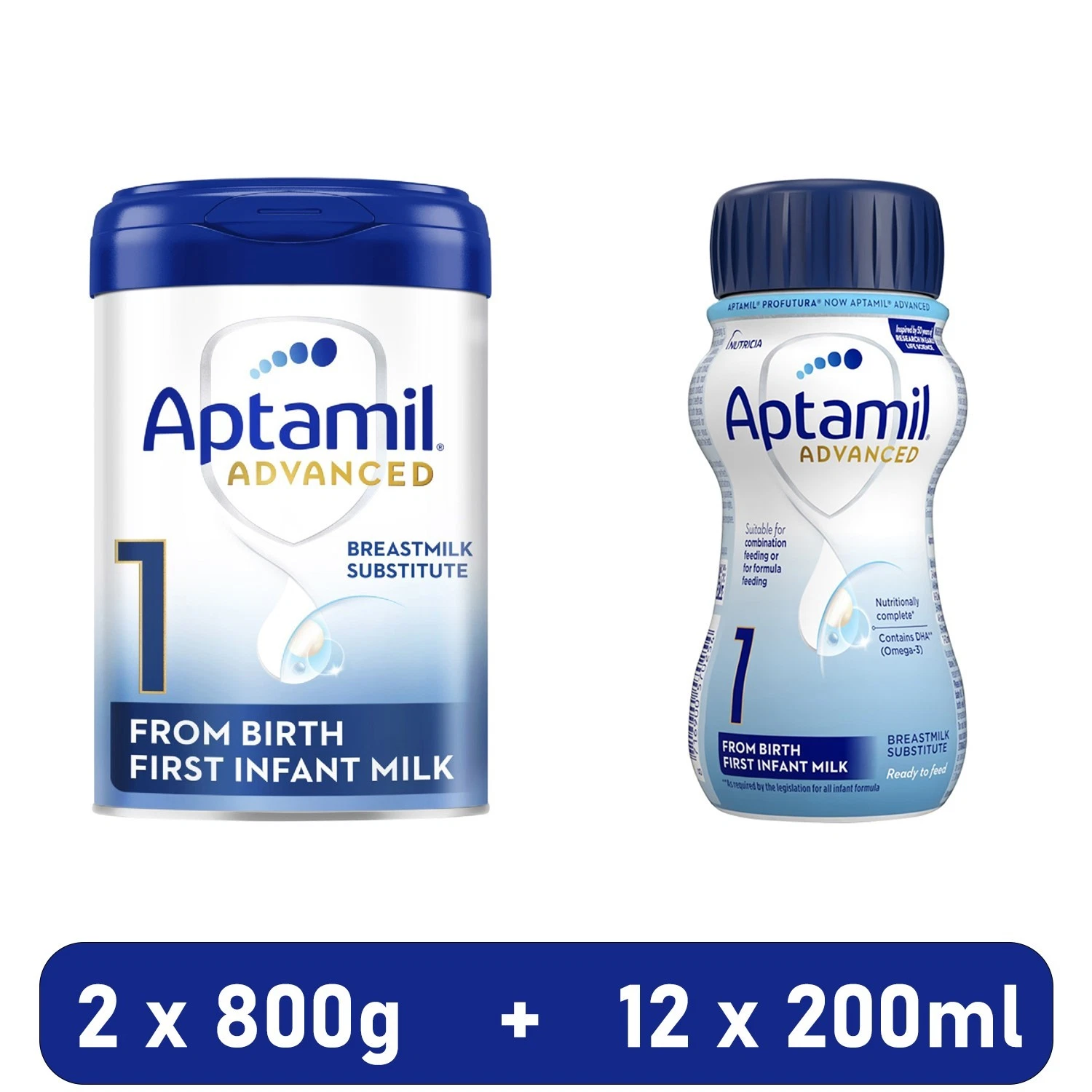 Aptamil Advanced 1 Infant Monthly Milks Baby Feeding Bundle Formula
Opens in a new window or tab
