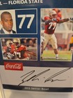 Zebrie Sanders Florida State Seminoles Signed 2012 Senior Bowl Card NCAA FSU — photo 2