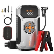 Car Jump Starter with Air Compressor, 4000A 12V Portable Jump Starter All Ga...