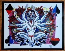 vintage 1992 dan higgs eddy deutsche neotraditional tattoo #10 flash 11x14 print