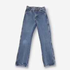 Vintage Wrangler Straight Leg Boyfriend / Mom Style Jeans Mittelblau W26 L30