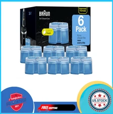 Braun CCR Refill Cartridges, Shaver Cleaner Solution, Pack of 6