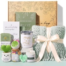 Birthday Gifts for Women Spa Baskets Self Care Package Get Well Soon Gifts Green
