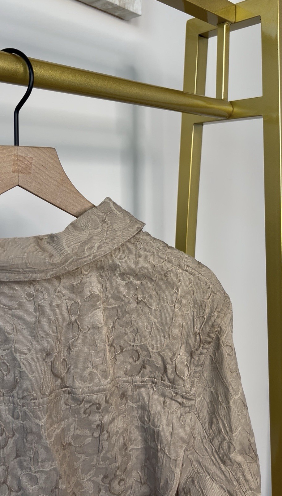 Vintage Basic Threads Linen Jacket Long Sleeve Bu… - image 7