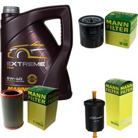 Inspektionspaket 5L Mannol Extreme 5W-40 FüR Renault Clio II 1.2 Kangoo Twingo