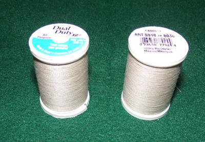 Dual Duty All Purpose Polyester Thread, 250 yards, Ecru (8030)