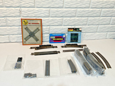 Atlas Railroad  Curved & Straight Snap Track Lot HO Scale Brass Many Extras