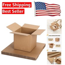 Durable 5x5x5 Inch Kraft Cardboard Mailers - Perfect for Small Item Shipping
