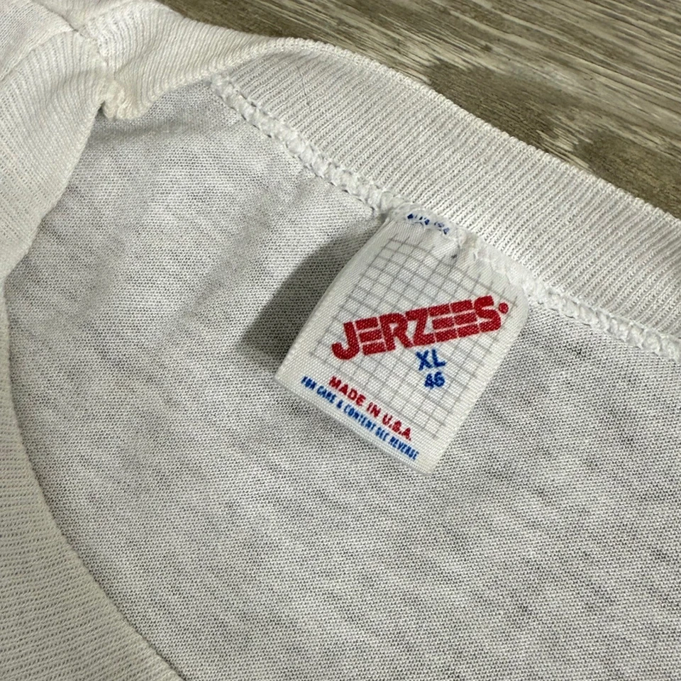 Camiseta De Colección Años 80 Grateful Dead Skull Einstein Blanca Papel Delgada XL Rara Foto 4 de 4