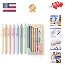 7Pcs 0.5mm Black Ink Gel Pens Fine Point Smooth Writing Quick Dry Pen for Jou...