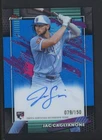2026 Topps Finest Blue Refractor Jac Caglianone Royals RC Rookie AUTO 79/150