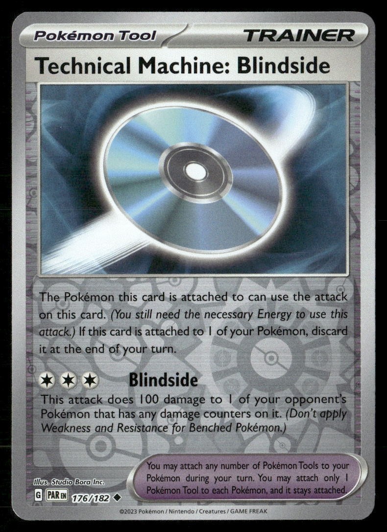 Technical Machine: Blindside 176/182 Paradox Rift (PAR) Trainer Holo TCG Pokemon
