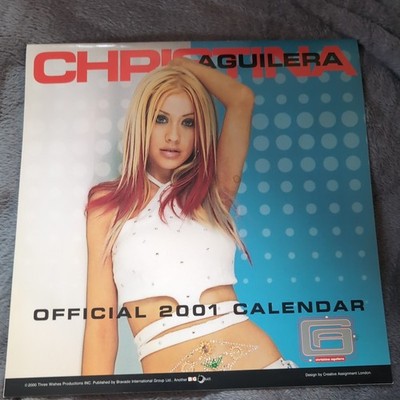CHRISTINA AGUILERA OFFICIAL 2001 CALENDAR VTG