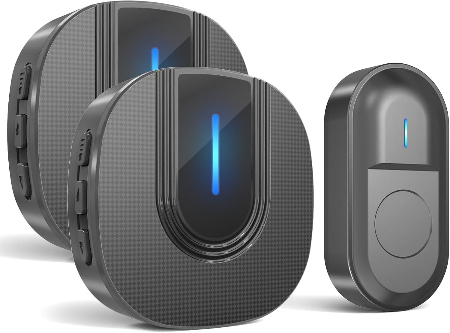 Wireless Doorbell, Waterproof Wall Plug-in Cordless Door Chime Kit with 1,000 F