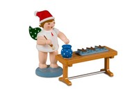 Weihnachtsfigur Engel Mit Krone Am Lebkuchentisch HöHe 6,5Cm NEU Bote Gottes