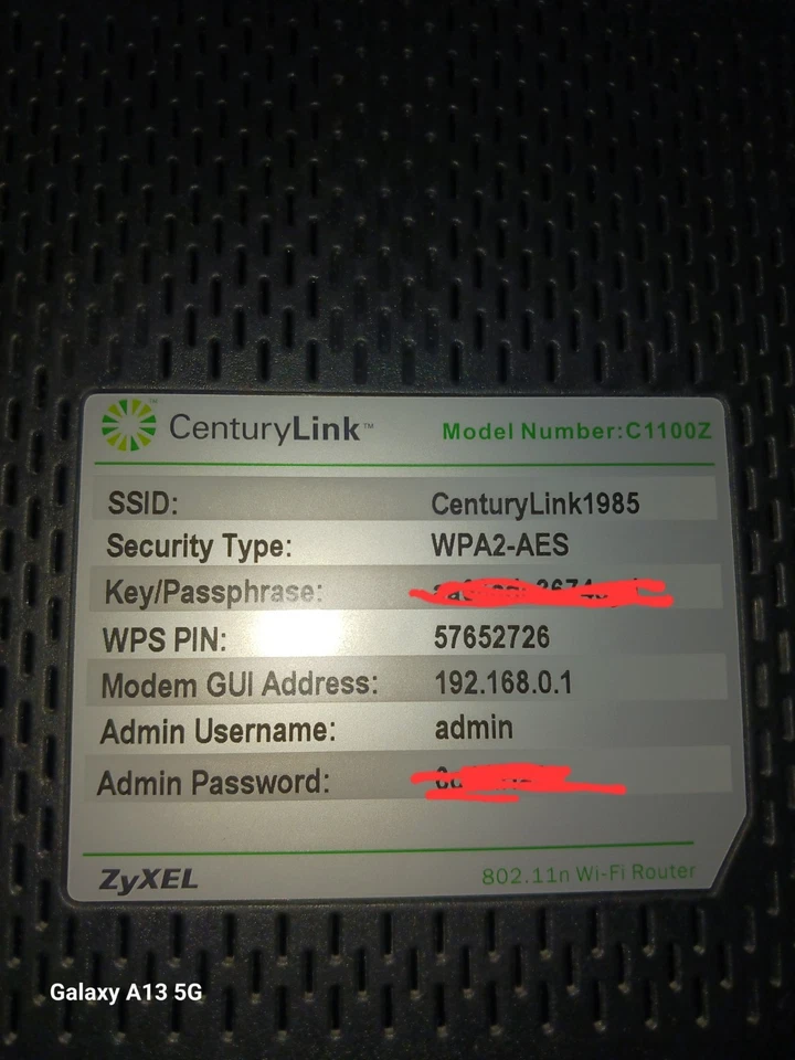 Centurylink ZyXel C1100Z DSL Wireless WiFi Modem Router w/ Power Cord. Free Ship - Image 4 of 4