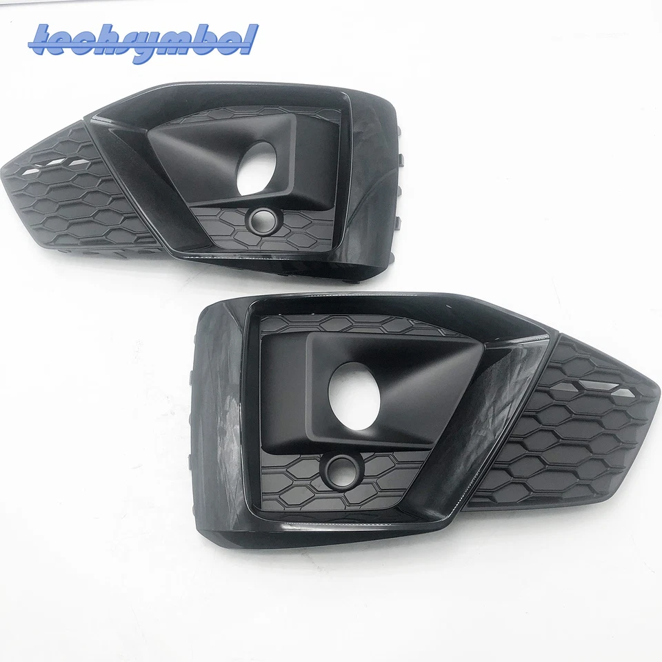 Nuevos biseles de cubierta de rejilla de luz antiniebla delantera izquierda+derecha para Audi A5 S5 2020-2024 Foto 2 de 4