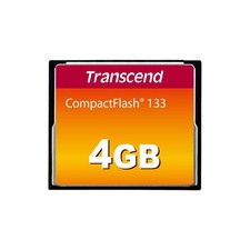 Transcend CF133 4GB CompactFlash Memory Card 30MB/s MLC NAND Black