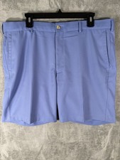 Peter Millar Salem Performance Lt Blue Shorts 9" Inseam Mid Rise 36
