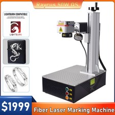 Desktop Raycus 50W Fiber Laser Marking Machine Metal Marking Support Lightburn