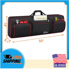 76-Key Electric Keyboard Case Gig Bag Waterproof High Quality Padded Black