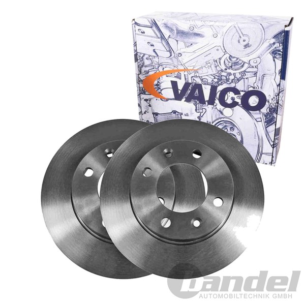 2X Vaico 247Mm Bremsscheiben Hinten Passend FüR CitroËN Berlingo C2 C3 C4 Xsara-image