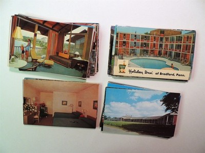 Hotels and Motels vintage standard size postcards lot of 100 (a)