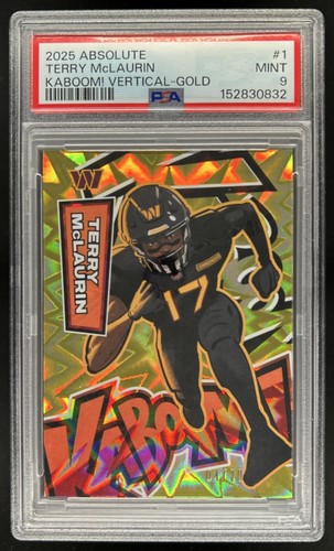 2025 Panini Absolute Terry McLaurin Gold (PSA 9)