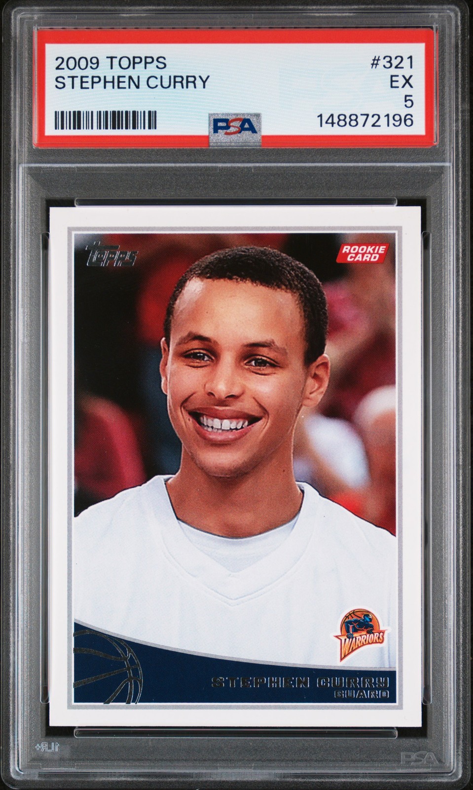2009 TOPPS #321 STEPHEN CURRY ROOKIE RC PSA 5