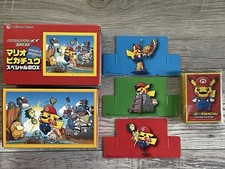 Pokemon Center MARIO PIKACHU Box Set w/ Sleev...