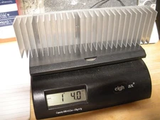 Aluminum heat sink 9" x 2.5" x 1.25"   1 pounds 4 ounces