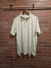 PUMA Golf Polo Shirt Green Stretch Polyester Large  read description  Sku 96