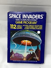 Space Invaders (Atari 2600, 1982) with Box Vintage Tested Working