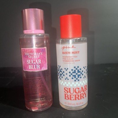 Victoria's Secret Pink Sugar Berry Body Mist Spray & Sugar Blur Body Mist Set