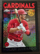 2021 Topps Silver Pack Nolan Arenado 1986 Chrome Black Mojo Refractor /199