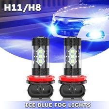 2pcs H11 H8 LED Fog / Driving Light Bulbs 8000K Blue For Honda CR-V 2007-2014