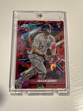 2025 Topps Cosmic Chrome Edgar Quero RC Red Parallel 5/5 White Sox