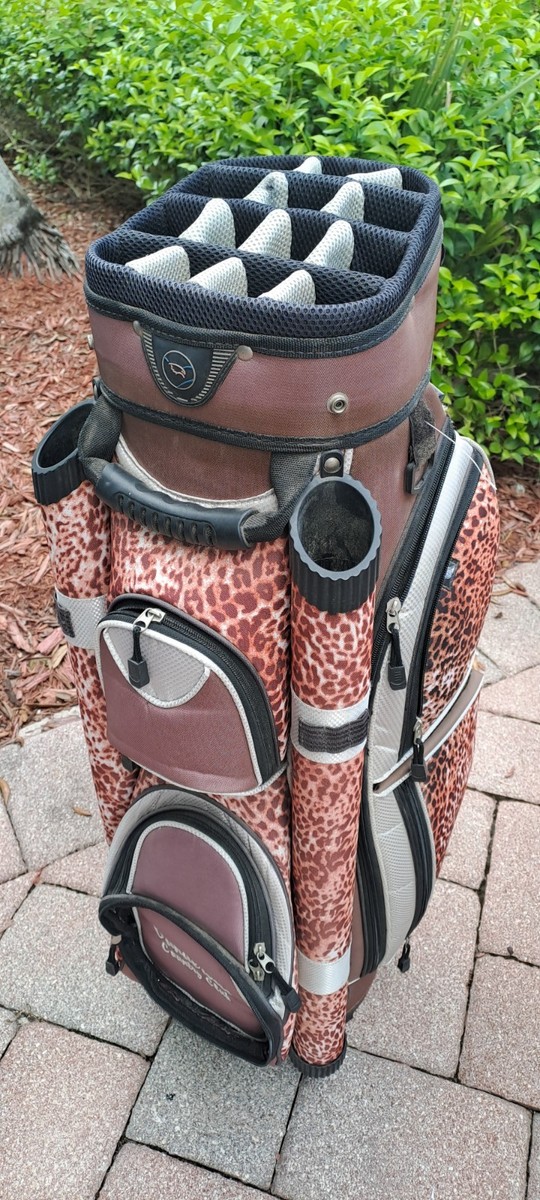 Golf Bag HUNTER 14 15 16 DIV leopard spots color shoulder strap