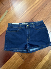 American Apparel Denim Jean Shorts Size 32 Waist , Made In USA
