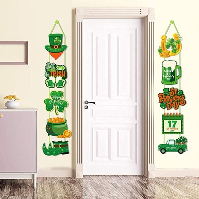 St. Patrick's Day Türschild Irisch für Veranda-Mottoparty im Innen- und