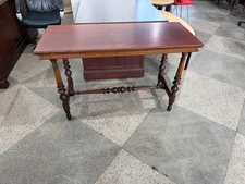 4'Wx20"Dx29 1/2"H accent foyer designer sofa table in Cherry Wood Finish