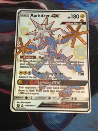 Xurkitree GX SV58/SV94 Hidden Fates Shiny Vault Holo ENG 2019