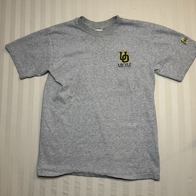 Vintage Oregon Ducks T Shirt Womens Medium UO Mom Gray Made In USA Disney