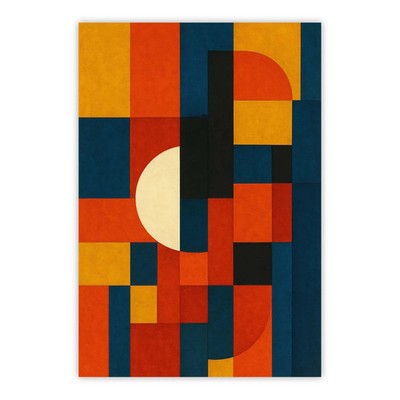 MONCASSO Arcadia No3 Print 70x100 mit schwarzem Schweberahmen 75cmx105cm UVP299