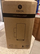Ebion LED Outdoor Wall Light Black New
