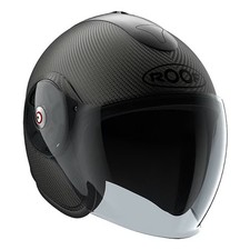 Roof Wisper Carbon Motorcycle Motorbike Open Face Helmet - Matt Carbon