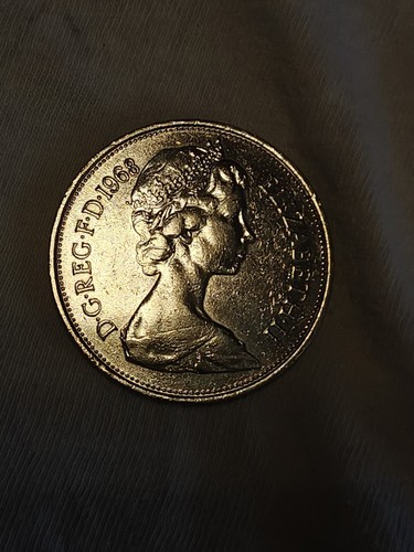 1968 British 10 Pence Coin