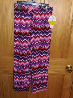 TOTAL GIRL - GIRLS - SLEEP PANT - MULTI CHEVR0N - SIZE 10 1/2   (GS-1-128x2)